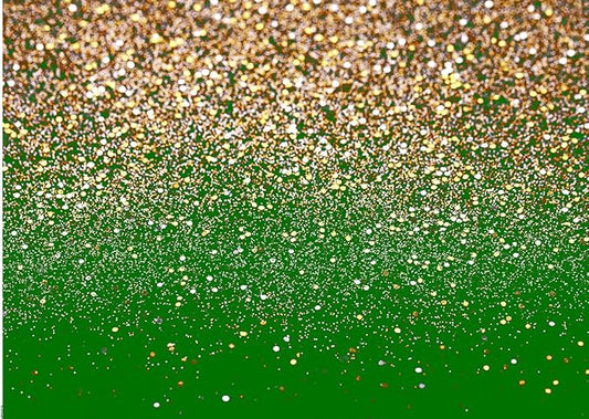 7x5ft Green and Gold Backdrop Golden Spots Backdrop for Photography Vintage Astract Background for Family Birthday Party Newborn Studio Props