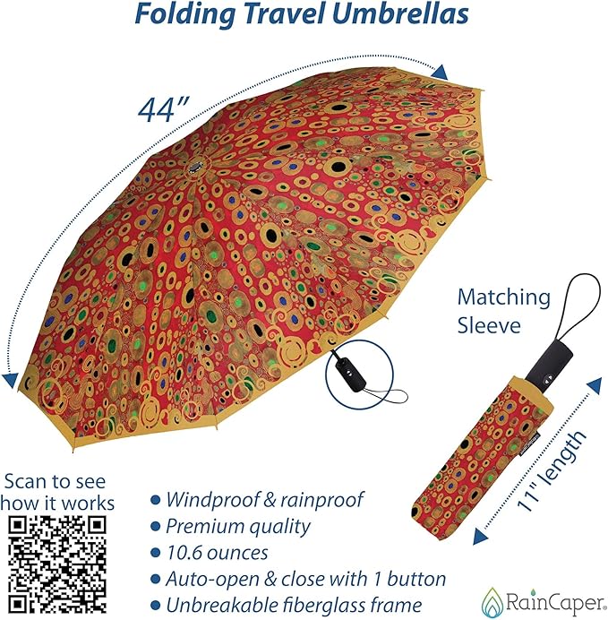 RainCaper Folding Travel Umbrellas