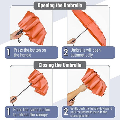 Mr. Pen- Windproof Travel Umbrella, Automatic Umbrellas for Rain, Compact
