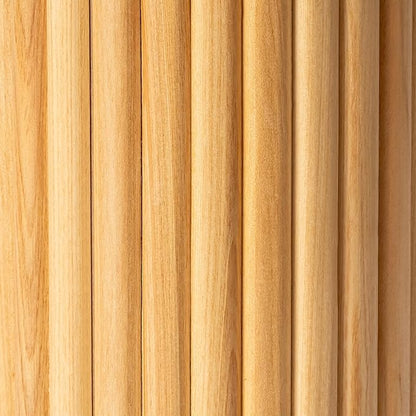 SHYFOY Wooden Fluted Floor Vase, 27.5 inch Cylinder Decorative Tall Vase Standing Decor for Living Room Dining Bedroom Home Corner Indoor