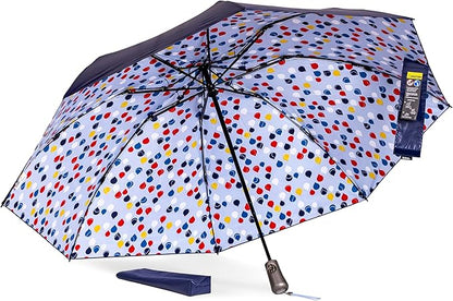 Totes Reverse Close Folding Inbrella with Auto Open Close and Compact
