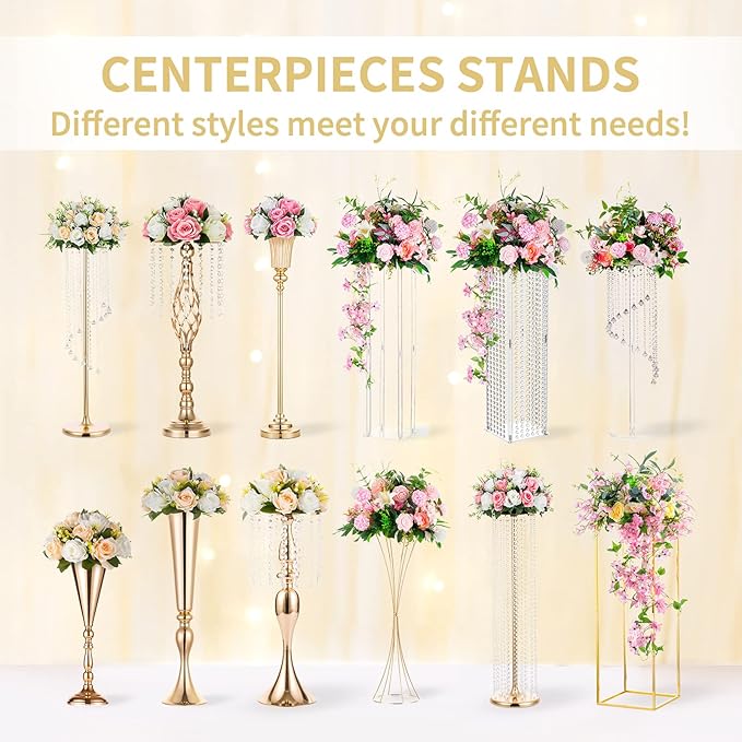 NUPTIO Flower Ball Arrangement Bouquet - 10 Pcs 9.5 inch Diameter Royal Blue Fake Flowers Roses Balls for Centerpieces Tables - Artificial Rose Arrangements for Wedding Centerpiece Table Decorations