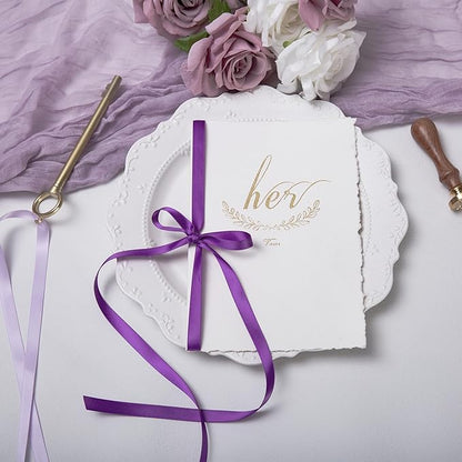 Purple Double Face Satin Ribbon 3/8 Inch x 45 Yards Lavender Fabric Ribbon for Gift Wrapping, Flower Bouquets, Hair Bows Making, Wedding Decoration, Invitation Cards, Christmas (3 Rolls *15Yd)
