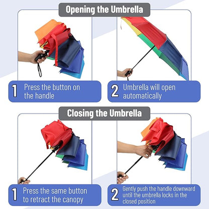 Mr. Pen- Windproof Travel Umbrella, Automatic Umbrellas for Rain, Compact