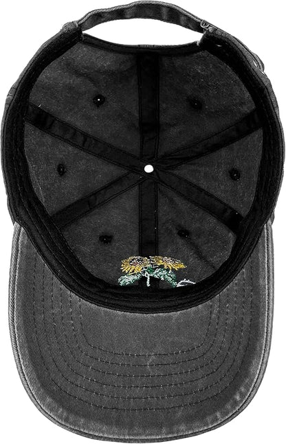 Sunshine Flower Trucker Hat Sun Baseball Cap for Women Snapback Adjustable Hats Gift