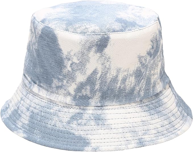 Flower Reversible Bucket Hat Cotton Summer Travel Beach Sun Hats Emboridery for Women Men