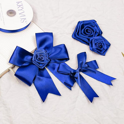 Royal Blue Satin Ribbon, 1 Inch X 50 Yards, Premium Polyester, Perfect for Gift Wrapping, Crafts, Wedding Decor