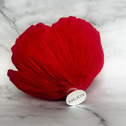 Crepe Paper Flowers Decoration for Wall, Artificial Flowers for Wedding Decor,Flower Backdrop Decor,Baby Shower,Birthday Party,Photo Backdrop,Archway Decor, Nursery Wall Decor (Red;Set/5)