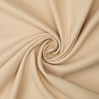 Gee Di Moda Rectangle Tablecloth - 90 x 132 Inch Beige Table Cloth for 6 Foot Table with Floor-Length Drop - Heavy Duty Washable Fabric - 6 Ft Buffet Table, Holiday Party, Wedding & Baby Shower