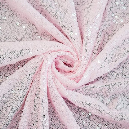 Pink Sequin Curtains 2FTx8FT 4 Panels Pink Sequin Backdrop Curtain for Parties Glitter Backdrop Photo Background for Wedding Baby Shower