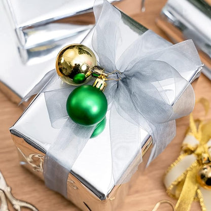 RUSPEPA Silver Metallic Wrapping Paper - Solid Color Paper Perfect for Wedding, Birthday, Christmas, Baby Shower - 17 Inches X 32.8 Feet
