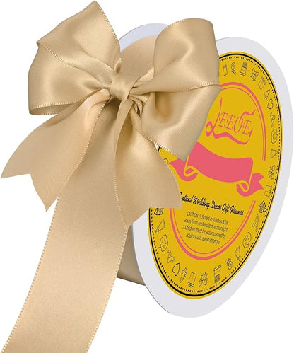 Double Face Gold Satin Ribbon 1-1/2 inch X50Yards Polyester Gold Ribbon for Gift Wrapping Very Suitable for Weddings Party Hair Bow Invitation Decorations and More