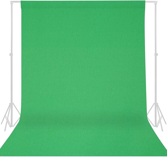 GFCC Green Screen - 10FTX12FT Green Screen Backdrop Photo Backdrop for Photoshoot Background for Photography Screen Video Recording Picture Background