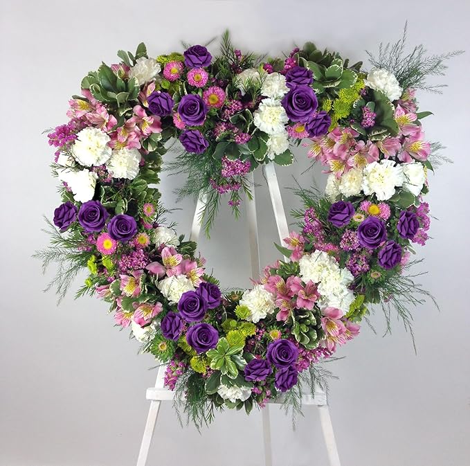 20pcs Purple Roses Artificial Flowers Fake Roses Real Looking Silk Flowers Bulk Big Faux Roses with Stems for Wedding Centerpieces Table Home Party Decor Bridal Floral Arrangements (Purple)