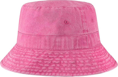 Hot Summer Bucket Hat - Trendy Cotton Sun Hat for Beach, Golf, Fishing - Fun Outdoor Vacation Boonie for Men and Women