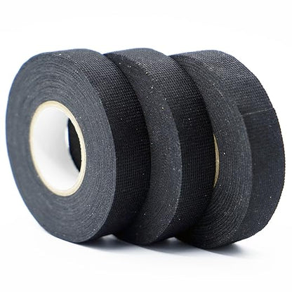 Wire Harness Tape, 3/4-Inch x 49-Foot (5-Pack), High Temp Wiring Loom Harness, Self-Adhesive Felt Cloth Electrical Tape for Automotive Engines, Noise Dampening, and Cable Protection