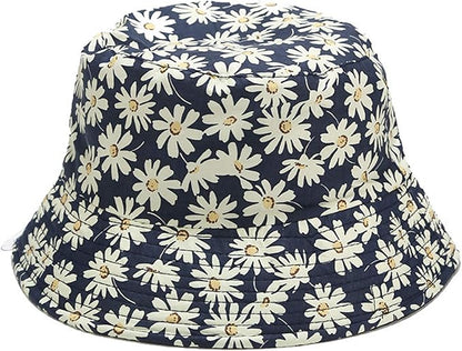 Mashiaoyi Unisex Print Double-Side-Wear Reversible Bucket Hat
