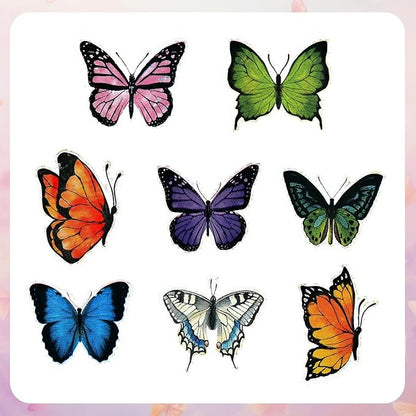 500 Sheets Butterfly Stickers Roll Colorful Butterflies Stickers Spring Butterflies Gift Sticker Roll Colorful Butterfly Label Sticker for Gifts Cards Scrapbook Daily Decorations
