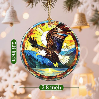 Christmas Ornaments, Bald Eagle Ornament, Christmas Tree Ornaments, Xmas Decorations, Holiday Decorations, Bald Eagle Gifts, Holiday Party Gifts, and Xmas Gift Ideas