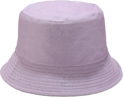 Flower Reversible Bucket Hat Cotton Summer Travel Beach Sun Hats Emboridery for Women Men