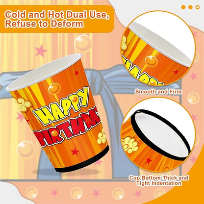 122 Pcs Anime Dragon Theme Party Supplies Cartoon Birthday Party Decorations Disposable Plate Napkin Fork for Anime Party Decoration 20 Sets