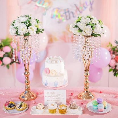 Flower Centerpieces for Wedding Tables: Wedding Table Decorations White Flower Balls Centerpieces for Engagement Cerebration Party Center Pieces 2 Packs