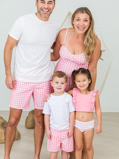 RuffleButts® Baby/Toddler Girls Ruffle Strap One Piece Swimsuit w/UPF 50+ Sun Protection