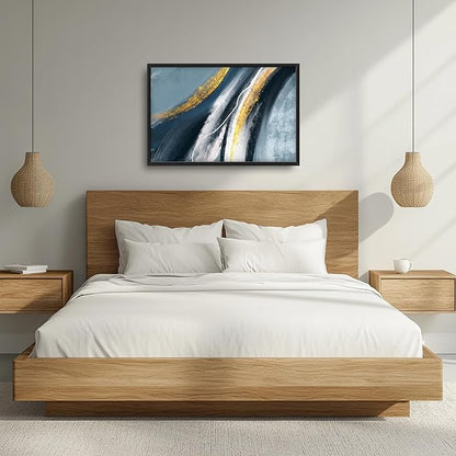 Abstract Large Wall Art Framed Wall Decor for Living Room Abstract Pictures Oversized Canvas Print Painting Modern Extra Large Artwork for Bedroom Office Home Decor 36"x24"