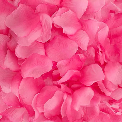 1000 PCS Separated Artificial Gradient Pink Rose Petals for Romantic Night for her set,Faux Gradient Pink Flower Petals for Flower Girl Weddings Valentine Day Party Romantic Decoration(Ready-to-use)