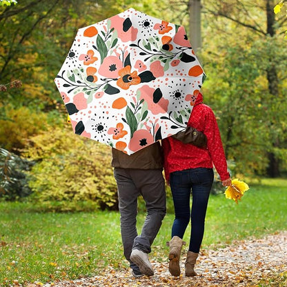 Small Compact Travel Automatic Folding Umbrella for Women, Portable Lightweight, Rain, Wind, UV Sun Shade