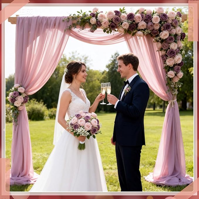 Geosar 24 Bundles Artificial Peonies Flowers Fake Silk Peony Bouquet Faux Peonies Flowers Bulk for Decoration Vase Floral Arrangements Wedding Party Table (Dusty Rose)