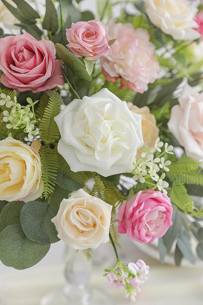 Serra Flora Artificial Flowers Combo Box Set for DIY Wedding Bouquets Centerpieces Arrangements Bridal Shower Party Home Decorations