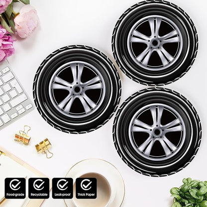 40 Pcs Race Car Plates and Napkins Party Supplies, Race Car Birthday Party Decorations Tableware Set Disposable Paper Plates and Napkins For Kids Boys Birthday Baby Shower Serves 20