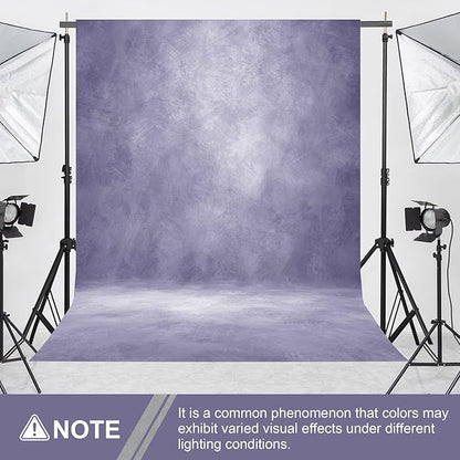 Abstract Professional Photography Backdrop for Portrait Photo Props Booth Background Photoshoot Studio with Polyester Fabric Roller Pocket on Top(8x10ft,Light Purple,No Stand)