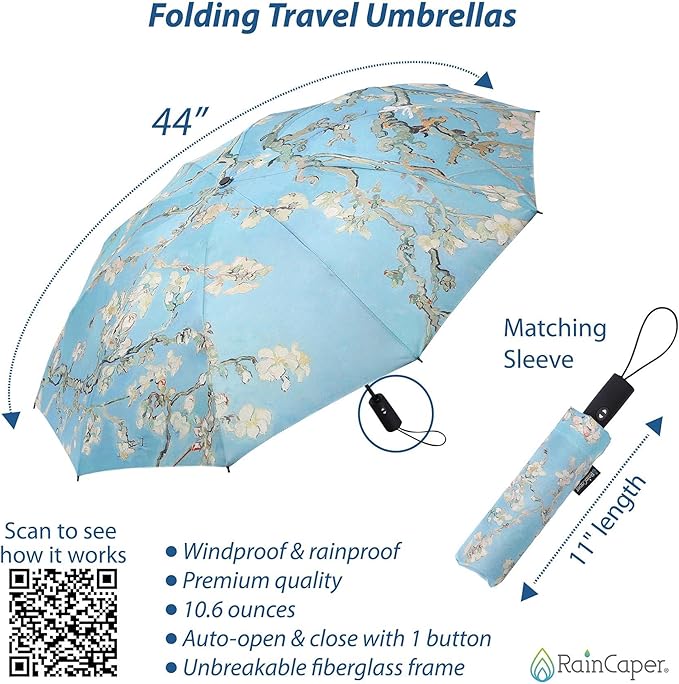 RainCaper Folding Travel Umbrellas