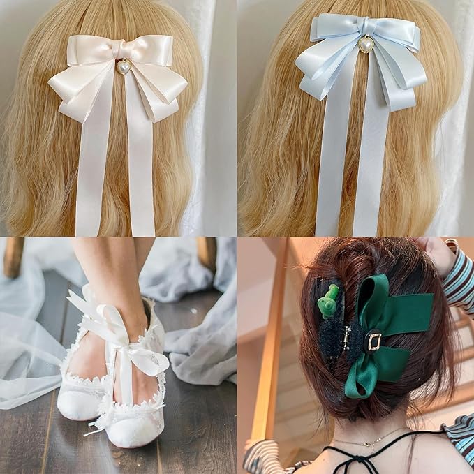 Double Face Cream Satin Ribbon 7/8 inch X 25 Yards Polyester Cream Ribbon for Gift Wrapping Very Suitable for Weddings Party Hair Bow Invitation Decorations and More
