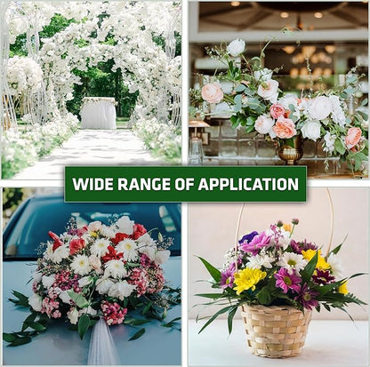 6 PCS Wet Floral Foam Blocks for Fresh Flowers, Each (9"L x 4.1"W x 2.7"H)Green Foam for Flower Arrangements, Florist Foam Bricks for Weddings, Birthdays Gifts, Flower Foam Blocks for Crafts