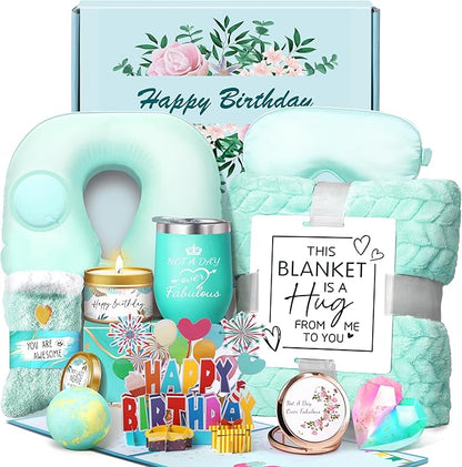Birthday Gifts for Women Birthday Gifts Ideas Womens Gift for Birthday Box for Women Happy Birthday Gifts Basket for Friends Female Sister Coworker Her Wife Girlfriend
