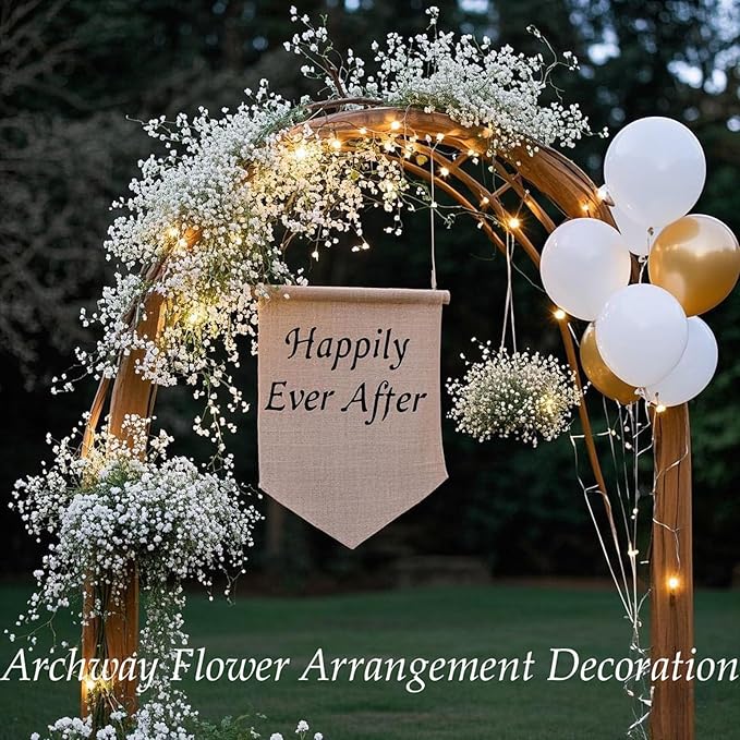 10PCS 21-inch Sturdy Artificial Baby’s Breath Flowers - Non-Shedding Design for Wedding/Home Decor, Realistic Faux Gypsophila with Reinforced Stem Base