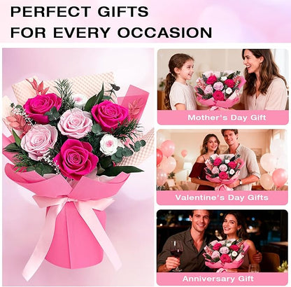 Vrioca Flowers for Delivery, Preserved Flowers Bouquets, Birthday Gifts for Women Mom