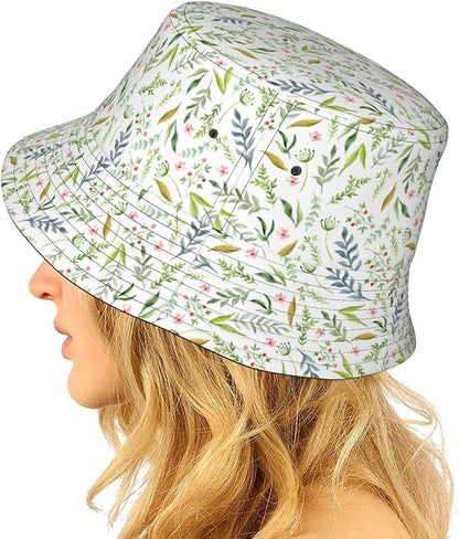 Cartoon Bucket Hat Summer Beach Travel Sun Hat Packable Fisherman Cap for Men Women