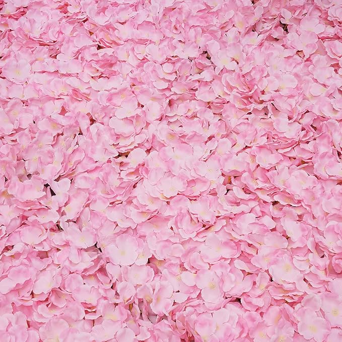 16"x 24" Artificial Flower Wall Panels,Flower Wall Mat Silk Flower Panels for Outdoor Garden Backyard Fence Fence Privacy Screen and Indoor Wall Decor(20Pcs Light Pink)