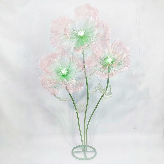 Giant Flower for Decoration, 70.87 inch Handmade Adjustable Artificial Organza Floral Decor for Wedding Birthday Baby Shower Christmas Party Backdrop Home Office Hotel Shop Window Display Props