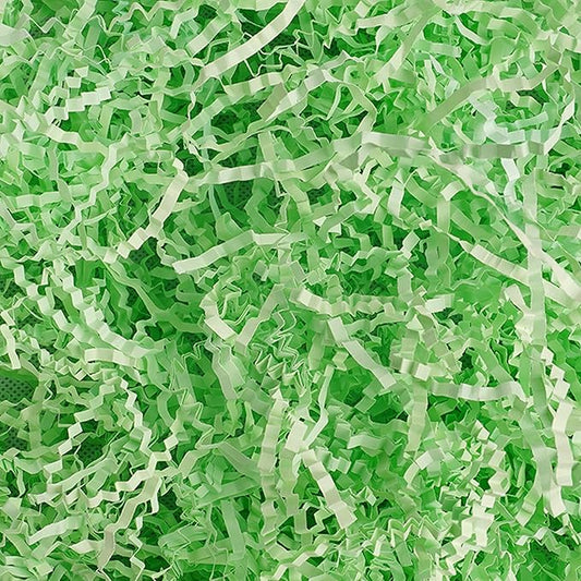 Uptotop 2 LB Crinkle Cut Paper Shred Filler for Gift Wrapping Basket Filling, Birthday, Christmas, Thanksgiving, Wedding, Mother's Day, Green