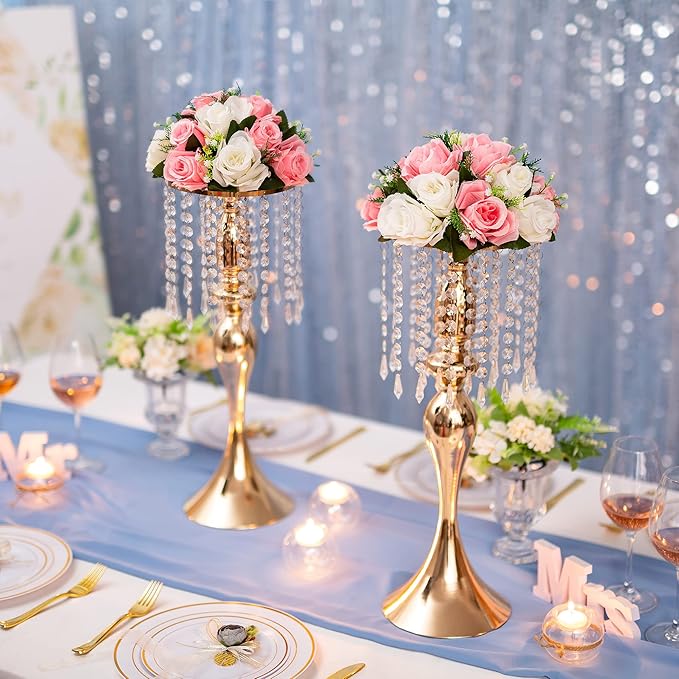 Flower Centerpieces for Wedding Tables: Wedding Table Decorations Pink & White Flower Balls Centerpieces for Engagement Cerebration Party Center Pieces 10 Packs