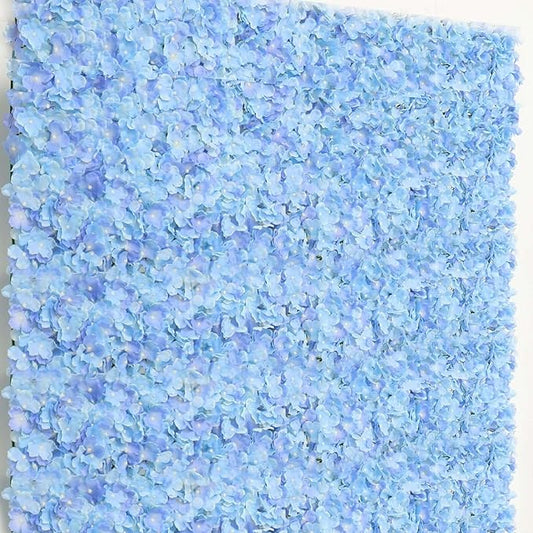 Efavormart 4 PCS Serenity Blue Silk Hydrangea Flower Mat Wall Wedding Event Decor for DIY Centerpiece Arrangement Party Decorations