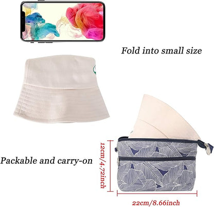ZLYC Unisex Fashion Embroidered Bucket Hat Summer Fisherman Cap for Men Women