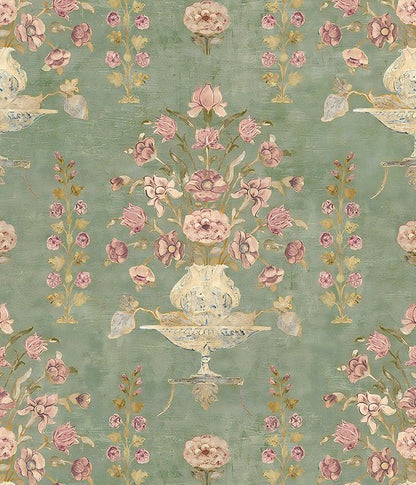 Orainege Floral Wallpaper Peel and Stick Wallpaper Modern Contact Paper 16.9in x 118.1in Self Adhesive Wall Paper for Bedroom Bathroom Shelf Liner Decor Removable