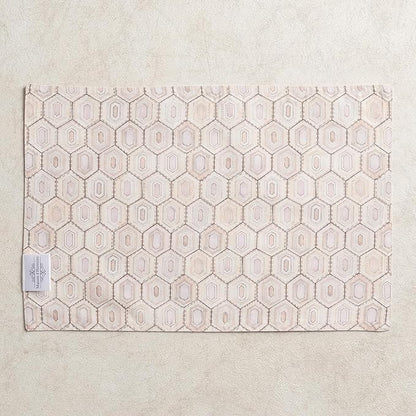 Maison d' Hermine Placemats 100% Combed Cotton Premium Set of 4 Dinner Placemat, Decorative Washable Cloth Placemat, Dining, Buffet Parties & Camping - Society Florals (13"x19")