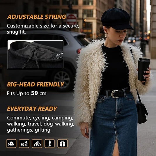 Comhats Wool Fashion Newsboy Hats for Women Winter Warm Pageboy Cabbie Cap Beret